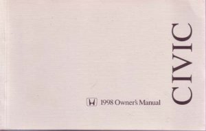 1998 Honda Civic Hatchback Owner's Manual