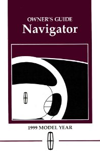 1999 Lincoln Navigator Owner's Manual