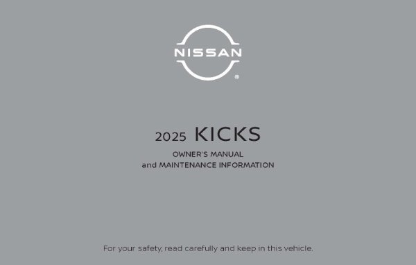 2025 Nissan Kicks Owner's Manual