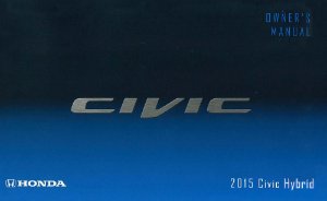 2015 Honda Civic Hybrid Owner's Manual