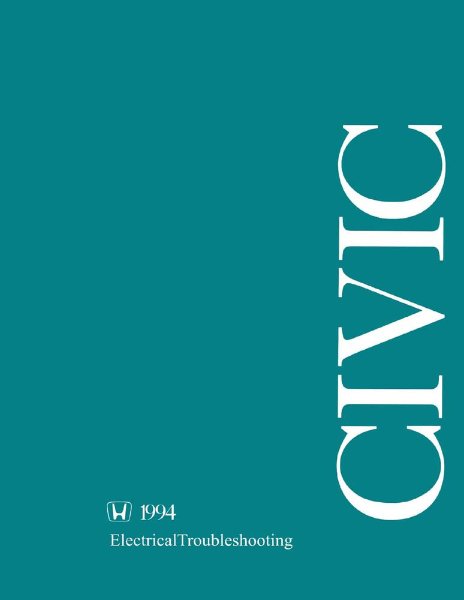 1994 Honda Civic Factory Shop Service Manual