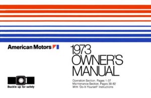 1973 AMC All Models Owner's Manual