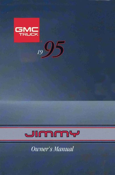 1995 GMC Jimmy Owner's Manual