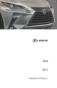 2019 Lexus RC F Owner's Manual