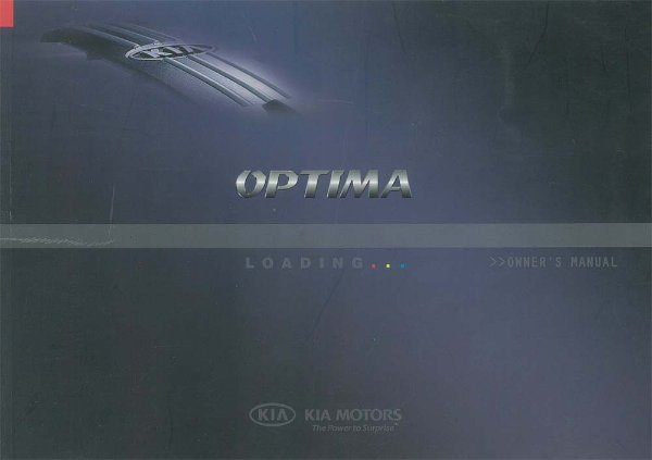 2008 Kia Optima Owner's Manual