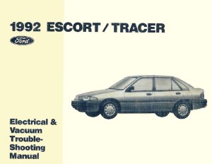 1992 Ford Escort, Tracer Wiring Diagrams Manual