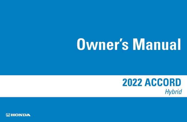 2022 Honda Accord Hybrid Owner's Manual