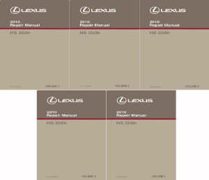 2010 Lexus HS 250h Factory Shop Service Manual