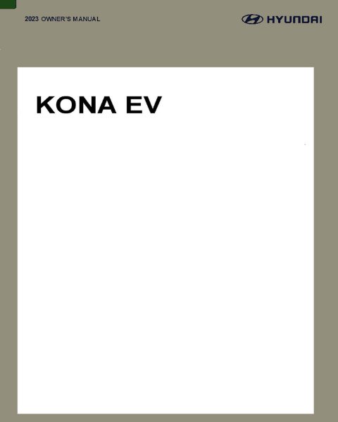 2023 Hyundai Kona Electric Owner's Manual