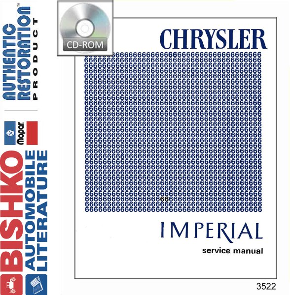 1966 Chrysler IMPERIAL - ALL MODELS Factory Shop Service Manual