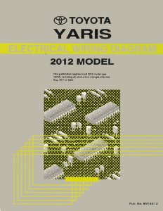 2012 Toyota Yaris Wiring Diagrams Manual
