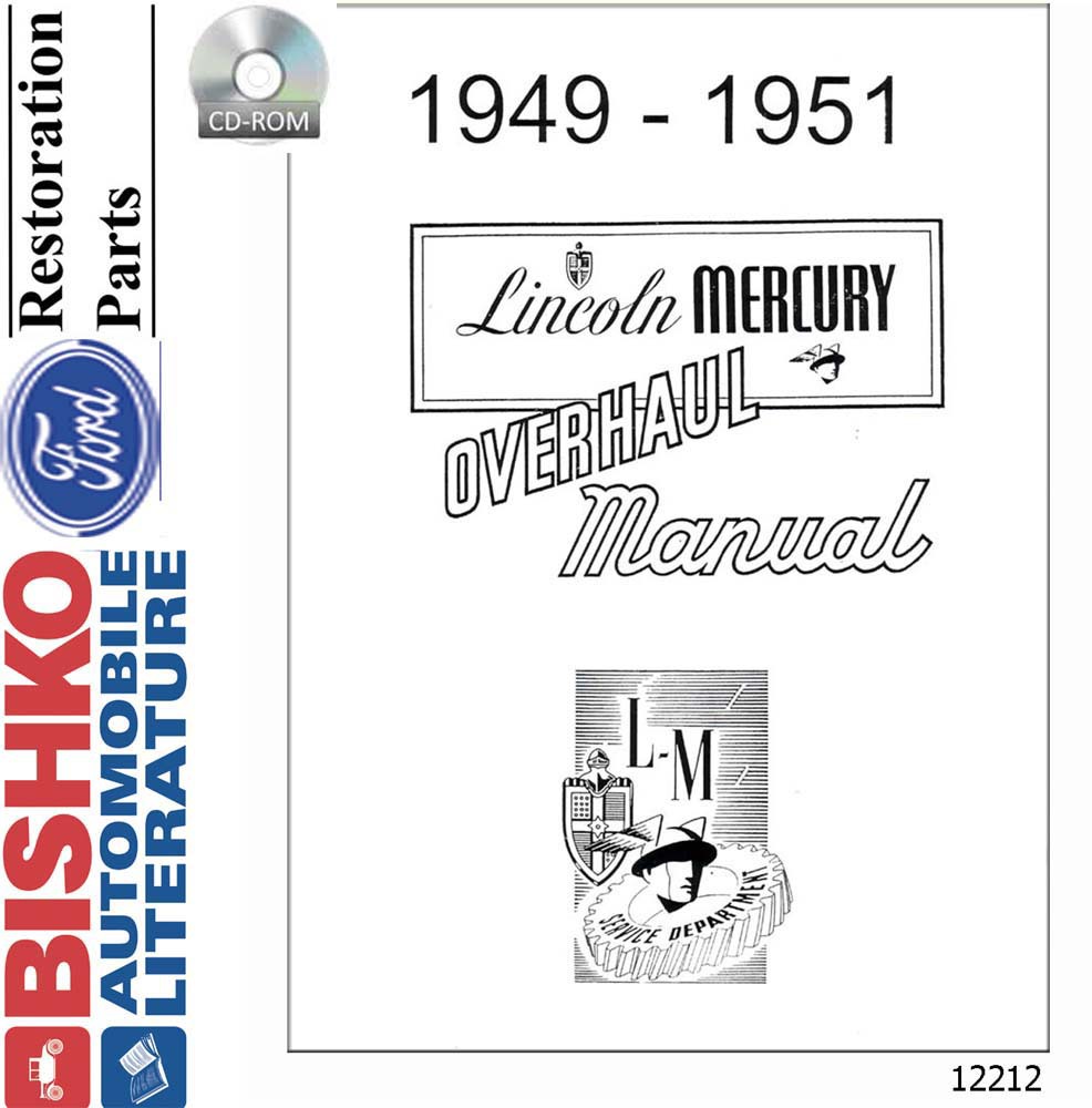 1949-1951 LINCOLN MERCURY Body, Chassis & Electrical Service Manual