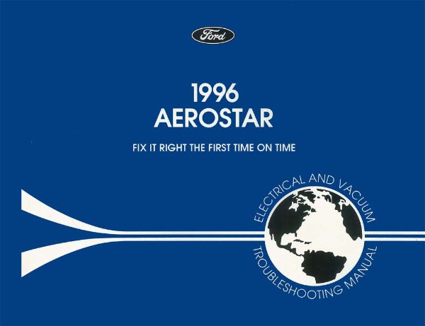 1996 Ford Truck Aerostar Wiring Diagrams Manual