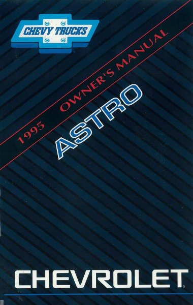 1995 Chevrolet Astro Owner's Manual