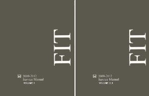 2009–2012 Honda FIT Factory Shop Service Manual