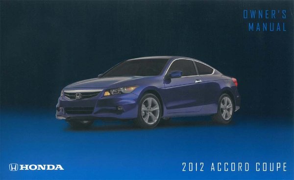 2012 Honda Accord Coupe Owner's Manual