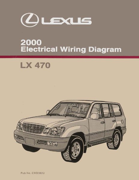 2000 Lexus LX 470 Wiring Diagrams Manual