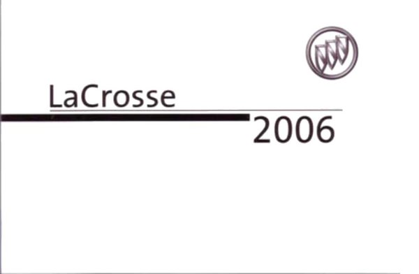 2006 Buick LaCrosse Owner's Manual
