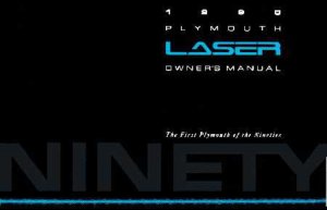 1990 Plymouth Laser Owner's Manual