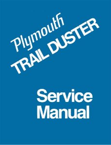 1974 Plymouth Trail Duster Factory Shop Service Manual