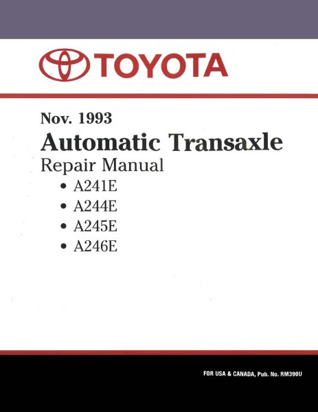 1993 Toyota A241E, A244E, A245E, A246E Factory Shop Service Manual