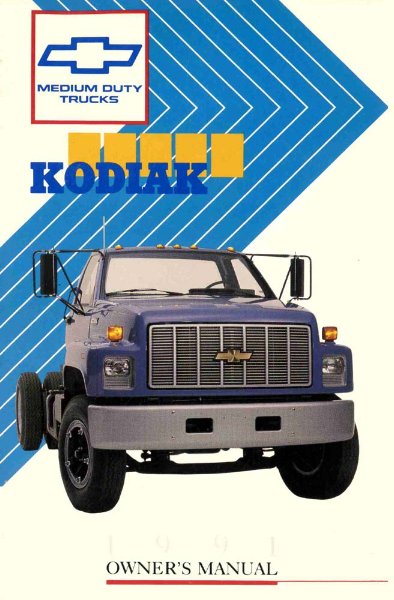1991 GMC Topkick, Kodiak Owner's Manual