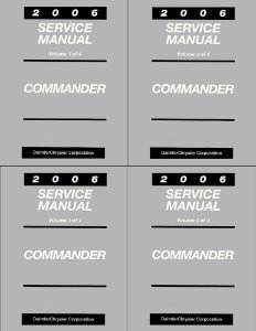 2006 Jeep Commander Factory Shop Service Manual