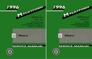 1996 Chevrolet Metro Factory Shop Service Manual