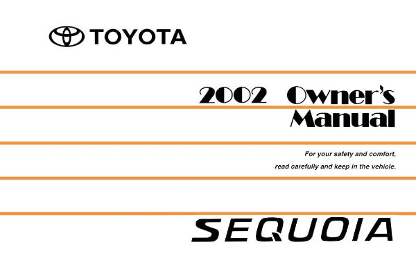 2002 Toyota SEQUOIA Owner's Manual