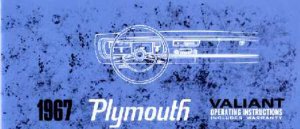 1967 Plymouth Valiant Owner's Manual