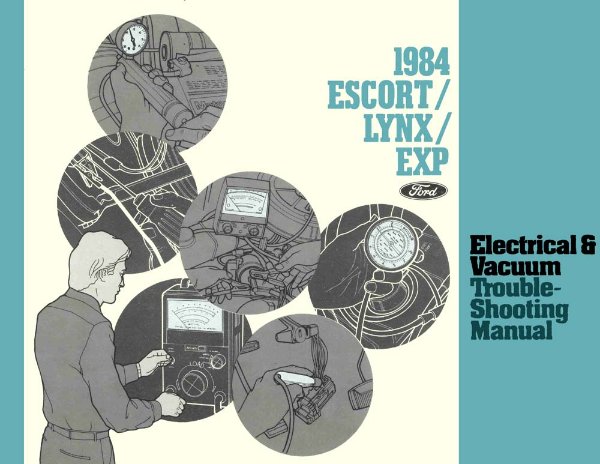 1984 Ford Escort, EXP, Lynx Wiring Diagrams Manual
