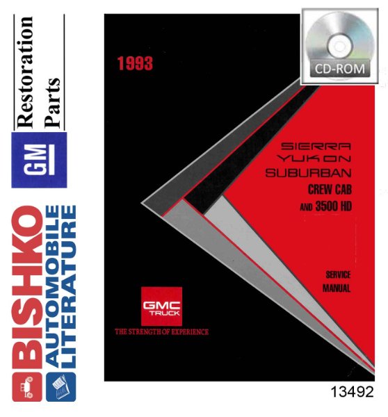 1993 GMC Sierra, Yukon, Suburban, Crew Cab, 3500HD Factory Shop Service Manual