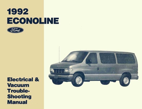 1992 Ford Truck Econoline Wiring Diagrams Manual