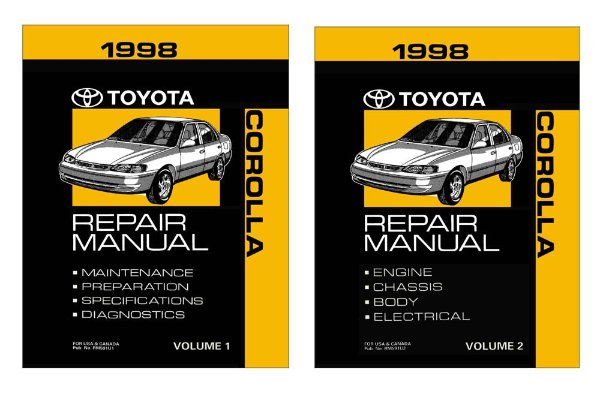 1998 Toyota Corolla Factory Shop Service Manual