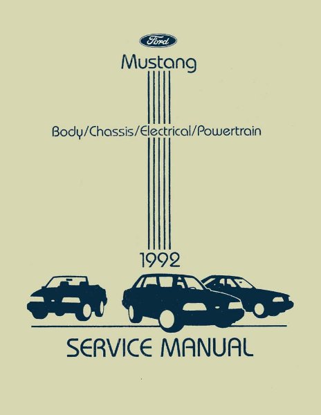 1992 Ford Mustang Factory Shop Service Manual