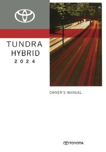 2024 Toyota Tundra Hybrid Owner's Manual