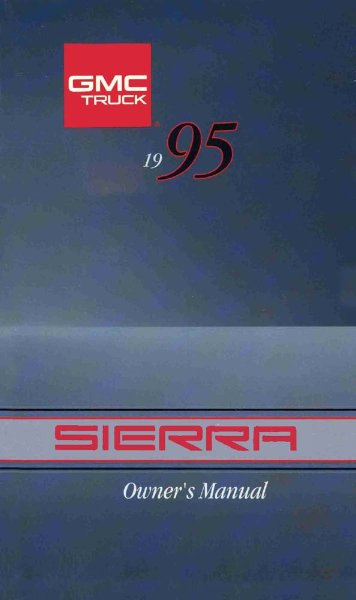 1995 GMC Sierra Owner's Manual