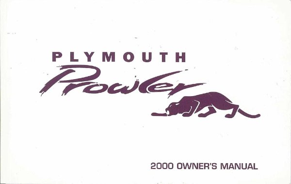 2000 Plymouth Prowler Owner's Manual