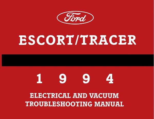 1994 Ford Escort, Tracer Wiring Diagrams Manual