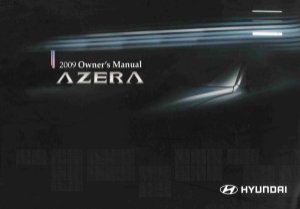 2009 Hyundai Azera Owner's Manual