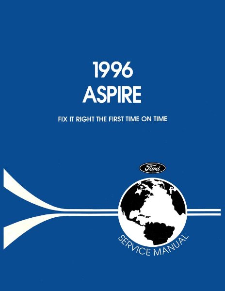 1996 Ford Aspire Factory Shop Service Manual