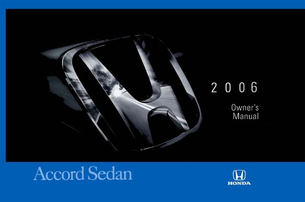 2006 Honda Accord Sedan Owner's Manual