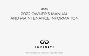 2022 Infiniti QX60 Owner's Manual