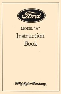 1928–1931 Ford Model A Owner's Manual