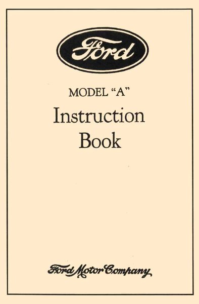 1928–1931 Ford Model A Owner's Manual