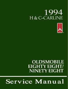 1994 Oldsmobile 88, 98 Factory Shop Service Manual