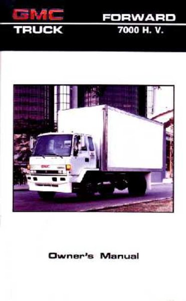 1986 GMC 7000 HV Owner's Manual
