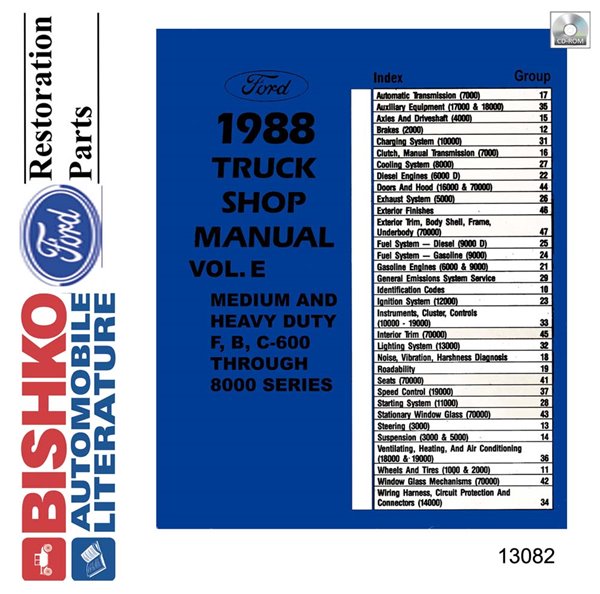 1988 Ford Truck Medium, Heavy Duty Factory Shop Service Manual
