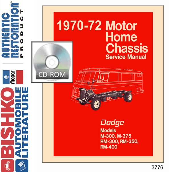 1970–1972 Dodge Truck Motor Home Factory Shop Service Manual