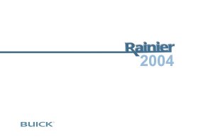 2004 Buick Ranier Owner's Manual